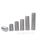 DIN913 hexagon hex socket Set screws with flat end stainless steel